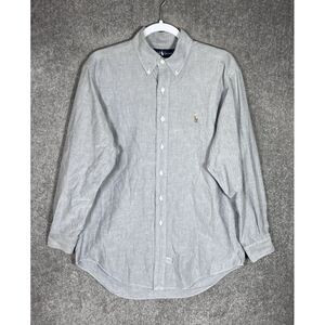 Ralph Lauren Light Gray Button-Down Shirt